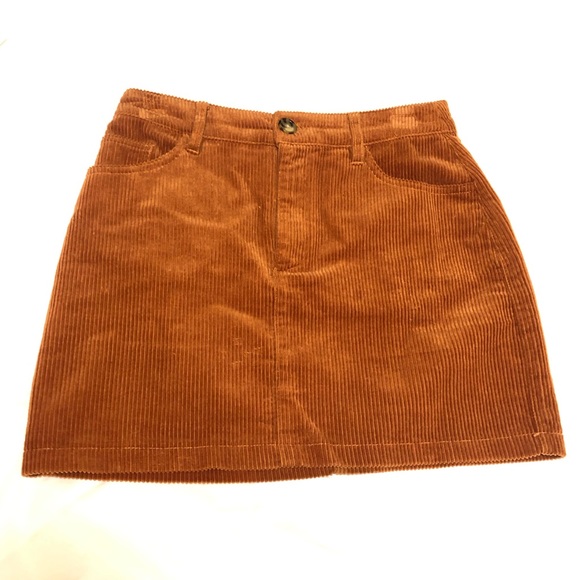 Forever 21 Corduroy Brown/Camel Mini Skirt - Picture 2 of 4